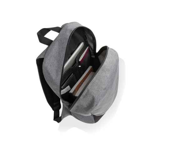 Рюкзак для ноутбука Kazu из rPET AWARE™, 15,6’’, Серый, Цвет: серый,, Размер: Длина 28 см., ширина 16 см., высота 46,8 см., диаметр 0 см., изображение 7