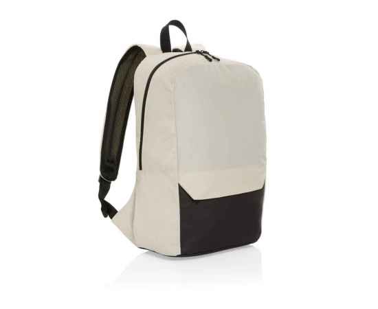 Рюкзак для ноутбука Kazu из rPET AWARE™, 15,6’’, Кремовый, Цвет: кремовый,, Размер: Длина 28 см., ширина 16 см., высота 46,8 см., диаметр 0 см.