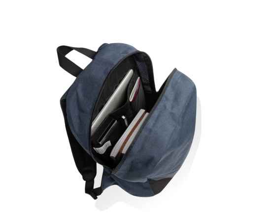 Рюкзак для ноутбука Kazu из rPET AWARE™, 15,6’’, Синий, Цвет: синий,, Размер: Длина 28 см., ширина 16 см., высота 46,8 см., диаметр 0 см., изображение 7