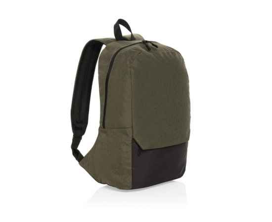 Рюкзак для ноутбука Kazu из rPET AWARE™, 15,6’’, Зеленый, Цвет: зеленый,, Размер: Длина 28 см., ширина 16 см., высота 46,8 см., диаметр 0 см.