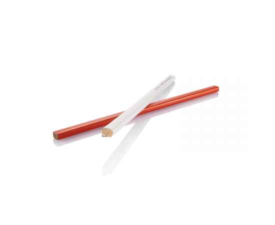 Деревянный карандаш, 25 см, Белый, Цвет: белый, Размер: Длина 25 см., ширина 1 см., высота 0,6 см., изображение 6