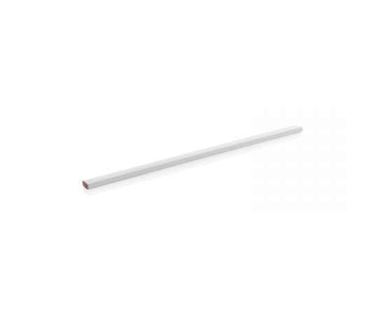 Деревянный карандаш, 25 см, Белый, Цвет: белый, Размер: Длина 25 см., ширина 1 см., высота 0,6 см., изображение 3