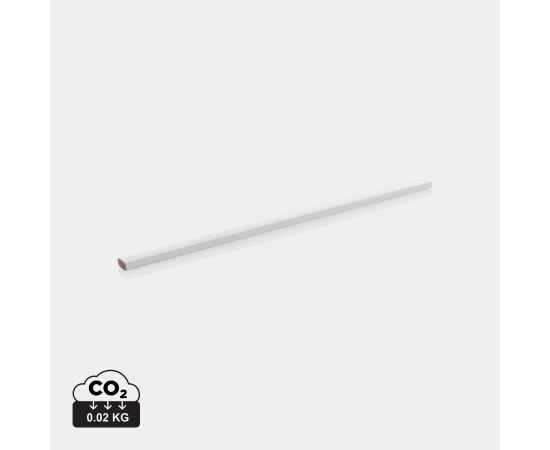 Деревянный карандаш, 25 см, Белый, Цвет: белый, Размер: Длина 25 см., ширина 1 см., высота 0,6 см., изображение 10