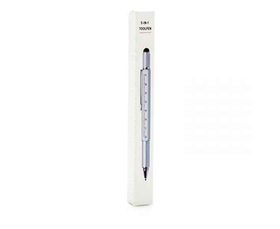 Многофункциональная ручка 5 в 1, серый,, Цвет: серый, Размер: , ширина 1,3 см., высота 15 см., изображение 14