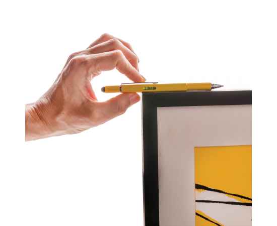 Многофункциональная ручка 5 в 1, желтый,, Цвет: желтый, Размер: , ширина 1,3 см., высота 15 см., изображение 12