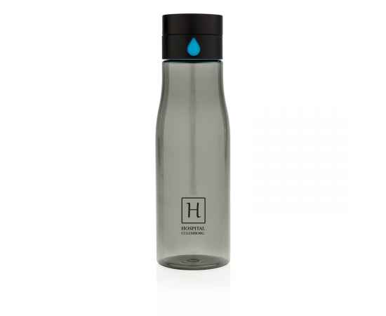 Бутылка для воды Aqua из материала Tritan, Черный, Цвет: черный, Размер: , высота 23 см., диаметр 7 см., изображение 3