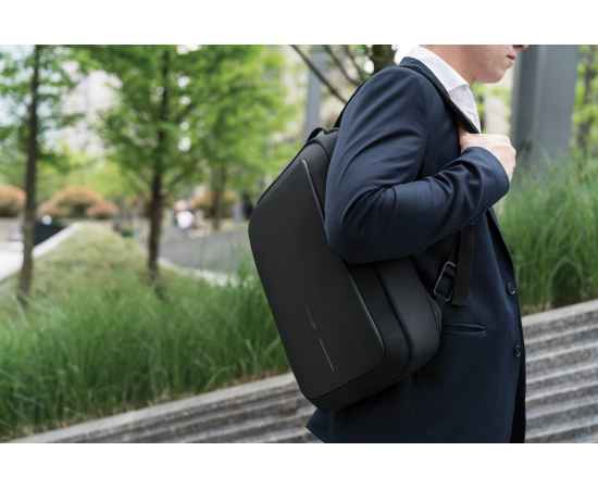 Сумка-рюкзак Bobby Bizz с защитой от карманников, Черный, Цвет: черный, Размер: Длина 28 см., ширина 10 см., высота 41 см., изображение 20