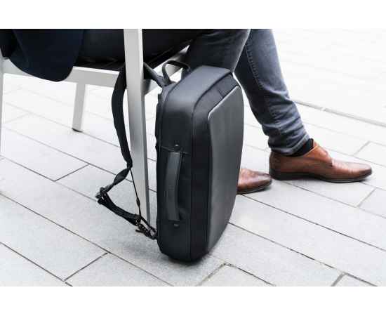 Сумка-рюкзак Bobby Bizz с защитой от карманников, Черный, Цвет: черный, Размер: Длина 28 см., ширина 10 см., высота 41 см., изображение 23