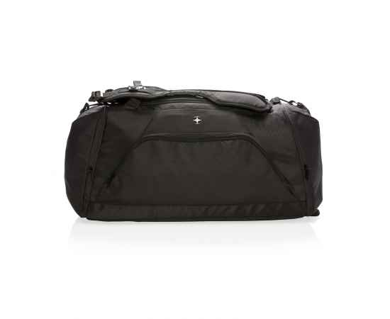 Спортивная сумка-рюкзак Swiss peak с защитой от считывания данных RFID, Черный, Цвет: черный, Размер: Длина 59 см., ширина 27,5 см., высота 30 см., изображение 2