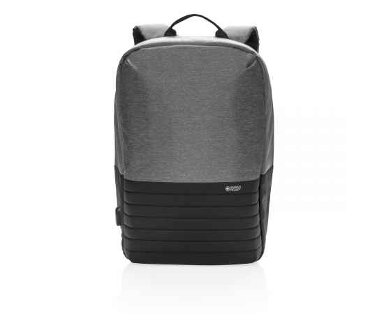 Рюкзак для ноутбука Swiss Peak с RFID и защитой от карманников, Черный, Цвет: серый, черный, Размер: Длина 29 см., ширина 10 см., высота 40,5 см., изображение 6