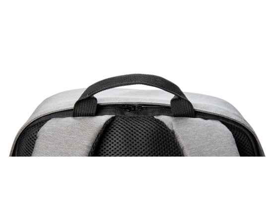 Рюкзак для ноутбука Swiss Peak с RFID и защитой от карманников, Черный, Цвет: серый, черный, Размер: Длина 29 см., ширина 10 см., высота 40,5 см., изображение 12