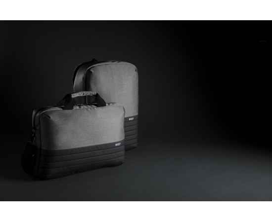 Рюкзак для ноутбука Swiss Peak с RFID и защитой от карманников, Черный, Цвет: серый, черный, Размер: Длина 29 см., ширина 10 см., высота 40,5 см., изображение 5