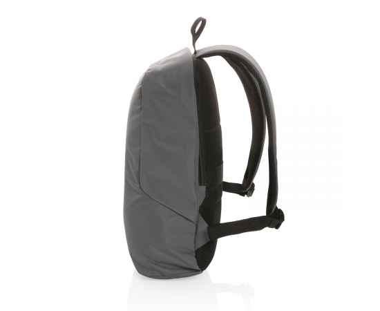 Антикражный рюкзак Impact из RPET AWARE™, Серый, Цвет: темно-серый, Размер: Длина 35 см., ширина 13 см., высота 45 см., изображение 6