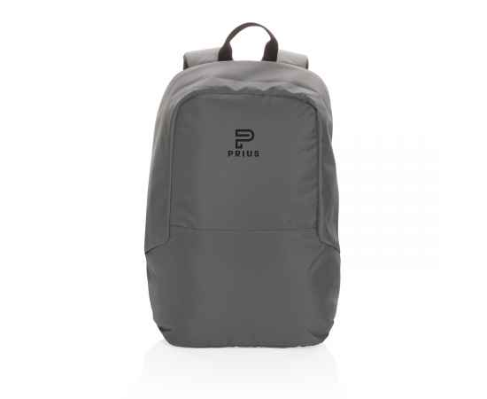 Антикражный рюкзак Impact из RPET AWARE™, Серый, Цвет: темно-серый, Размер: Длина 35 см., ширина 13 см., высота 45 см., изображение 2
