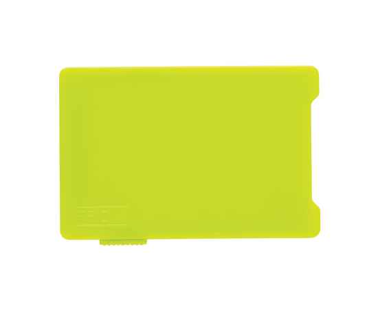 Держатель RFID для пяти карт, Салатовый, Цвет: салатовый, Размер: Длина 9,4 см., ширина 6,5 см., высота 0,5 см., изображение 5