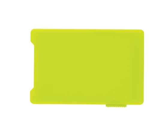 Держатель RFID для пяти карт, Салатовый, Цвет: салатовый, Размер: Длина 9,4 см., ширина 6,5 см., высота 0,5 см., изображение 6