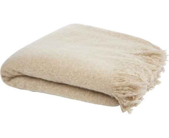 Мохеровое одеяло из вторичного ПЭТ Ivy, Бежевый, изображение 2