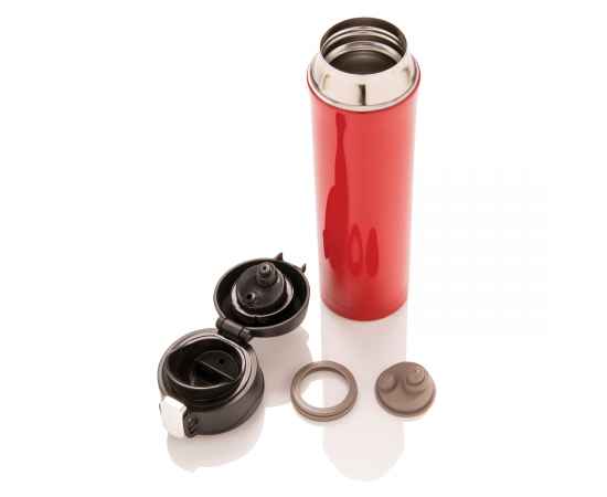 Термокружка Easy Lock, Красный, Цвет: красный, черный, Размер: , высота 25,5 см., диаметр 6,5 см., изображение 12