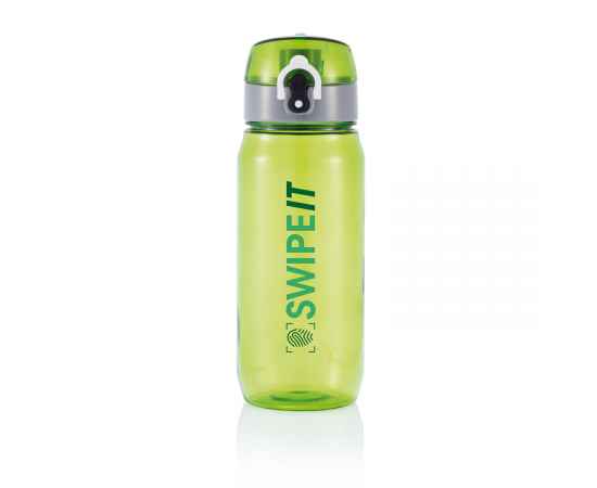 Бутылка для воды Tritan, 600 мл, Зеленый, Цвет: зеленый, серый, Размер: , высота 21 см., диаметр 7,4 см., изображение 3