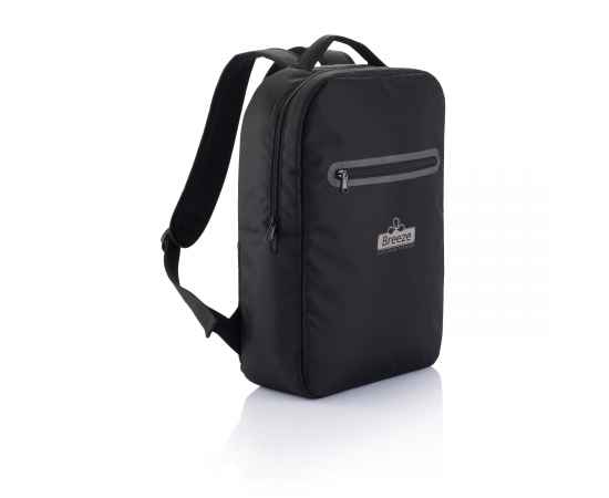 Рюкзак для ноутбука London, Черный, Цвет: черный, Размер: Длина 11 см., ширина 30 см., высота 42 см., изображение 3