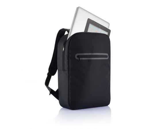 Рюкзак для ноутбука London, Черный, Цвет: черный, Размер: Длина 11 см., ширина 30 см., высота 42 см., изображение 2