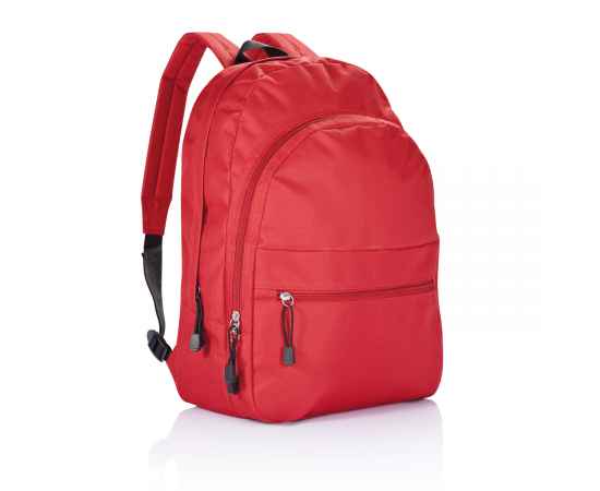 Рюкзак Basic, Красный, Цвет: красный, Размер: Длина 43,9 см., ширина 34 см., высота 14,8 см., изображение 2