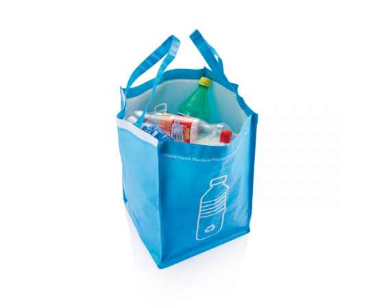 3 сумки для сортировки мусора, зеленый,, Цвет: зеленый, Размер: Длина 41,6 см., ширина 29 см., высота 29,2 см., изображение 3