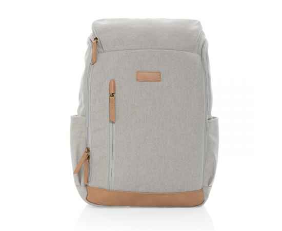 Рюкзак для ноутбука Impact из переработанного канваса AWARE™, 15', Серый, Цвет: серый, Размер: Длина 30 см., ширина 12,5 см., высота 46 см., изображение 5