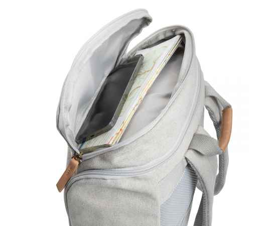 Рюкзак для ноутбука Impact из переработанного канваса AWARE™, 15', Серый, Цвет: серый, Размер: Длина 30 см., ширина 12,5 см., высота 46 см., изображение 8