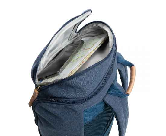 Рюкзак для ноутбука Impact из переработанного канваса AWARE™, 15', Синий, Цвет: синий, Размер: Длина 30 см., ширина 12,5 см., высота 46 см., изображение 8