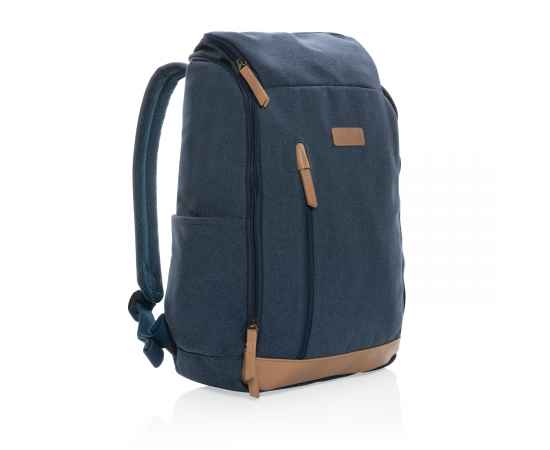 Рюкзак для ноутбука Impact из переработанного канваса AWARE™, 15', Синий, Цвет: синий, Размер: Длина 30 см., ширина 12,5 см., высота 46 см., изображение 9