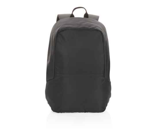 Антикражный рюкзак Impact из RPET AWARE™, Черный, Цвет: черный, Размер: Длина 35 см., ширина 13 см., высота 45 см., изображение 2