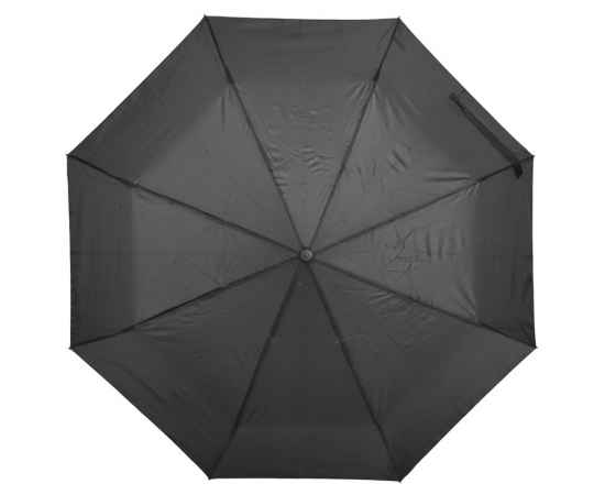 Ветроустойчивый складной зонт-автомат PLOPP, Чёрный, изображение 2