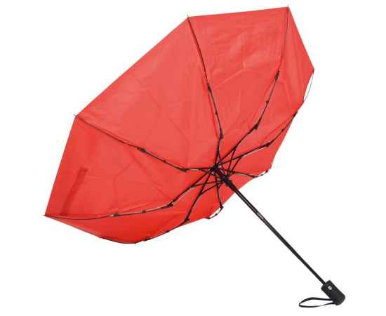 Ветроустойчивый складной зонт-автомат PLOPP, Красный, изображение 3
