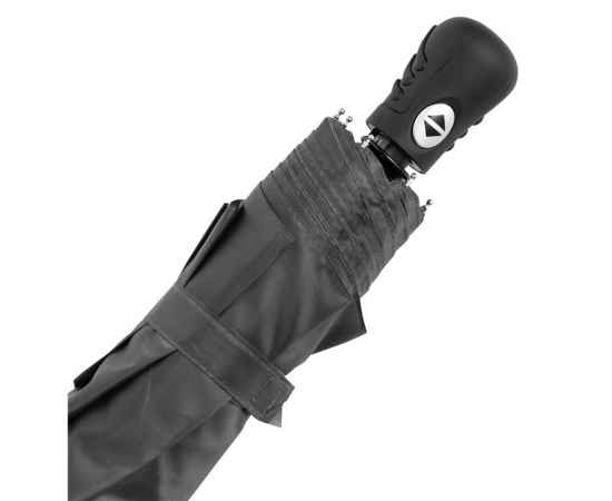 Автоматический ветроустойчивый складной зонт BORA, Серый, изображение 5