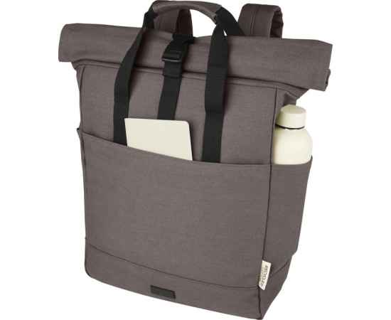 Рюкзак для 15-дюймового ноутбука Joey со сворачивающимся верхом, Серый, изображение 4