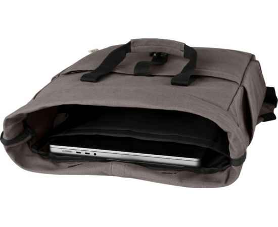 Рюкзак для 15-дюймового ноутбука Joey со сворачивающимся верхом, Серый, изображение 5