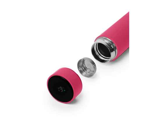 Термос MARK LED soft touch, Розовый, изображение 2