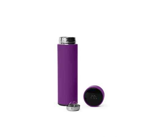 Термос MARK LED soft touch, Фиолетовый, изображение 3