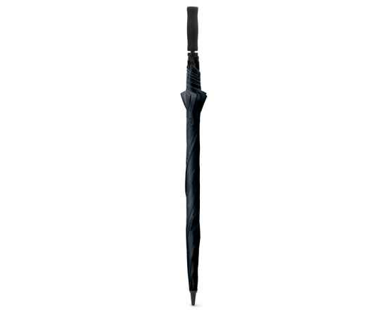 Зонт антишторм, черный, Цвет: черный, Размер: 128x97 см, изображение 2