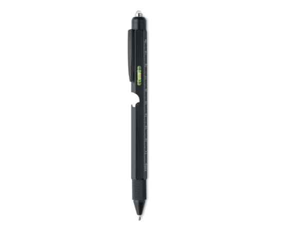 Ручка с линейкой и уровнем, черный, Цвет: черный, Размер: 1.6x16 см, изображение 3