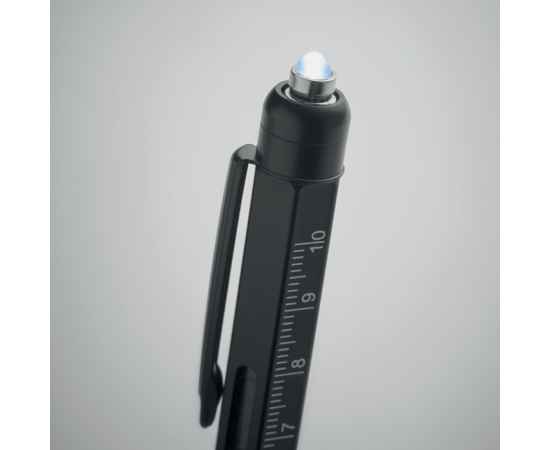 Ручка с линейкой и уровнем, черный, Цвет: черный, Размер: 1.6x16 см, изображение 5