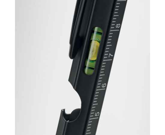 Ручка с линейкой и уровнем, черный, Цвет: черный, Размер: 1.6x16 см, изображение 9