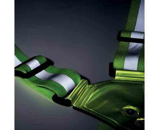 Пояс светоотражающий, неоновый зеленый цвет, изображение 7