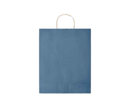 Подарочный пакет больш 90 г/м&#178;, синий, Цвет: синий, Размер: 32x12x40 см, изображение 4