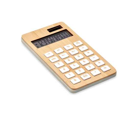 Калькулятор 12-разрядн бамбук, древесный, изображение 6