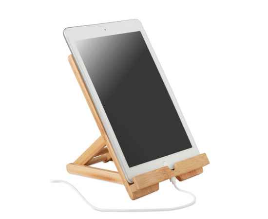Подставка для планшета бамбук, древесный, изображение 7
