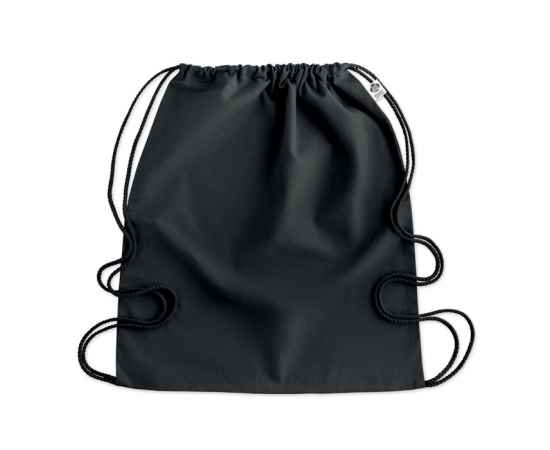 Рюкзак на шнурках, черный, Цвет: черный, Размер: 37x41 см, изображение 3