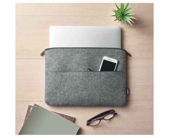 Сумка для ноутбука, серый, Цвет: серый, Размер: 36x26 см, изображение 2