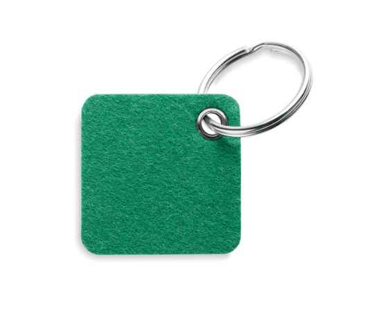 Брелок из войлока, зеленый, Цвет: зеленый-зеленый, Размер: 5x4x0.3 см, изображение 2